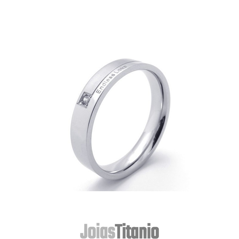 Anel De Titânio Com Formato Elegante, Cor Brilhante E Qualidade Estável