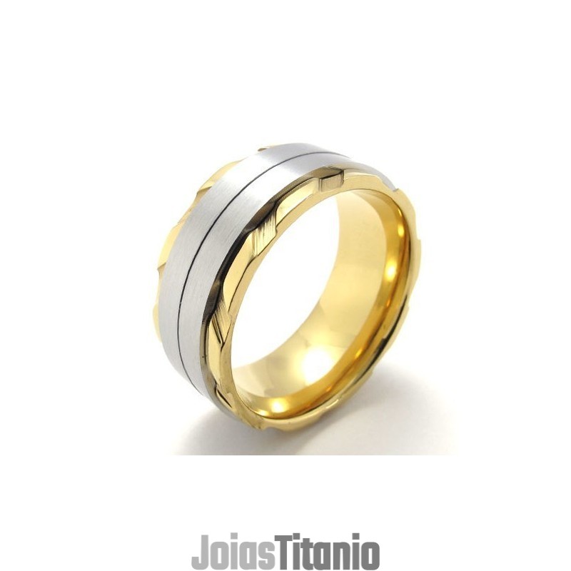 Anel De Titânio Com Formato Elegante E Belas Cores, Excelente Qualidade