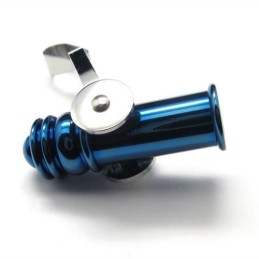 Colar Com Pingente De Canhão De Titânio Puro Azul Masculino 6466