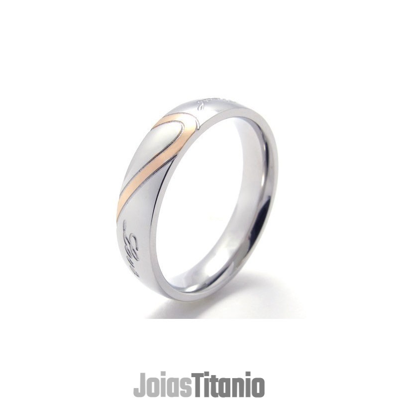 Anel De Titânio Com Design Bonito, Cor Brilhante E Qualidade Superior